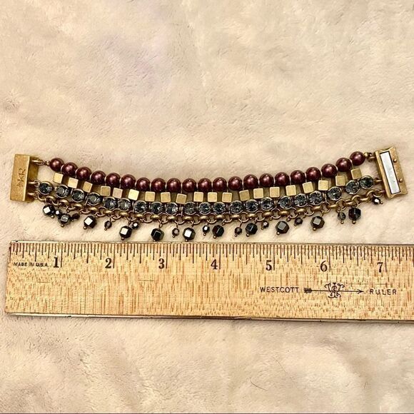 ☘️✨🧚🏽♂️- Silpada KR brass bracelet with beads - Picture 3 of 4